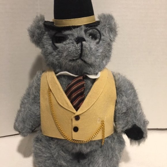 Vintage 1985 KENT Collectibles JOINTED TEDDY BEAR Couple 11" - Picture 5 of 16